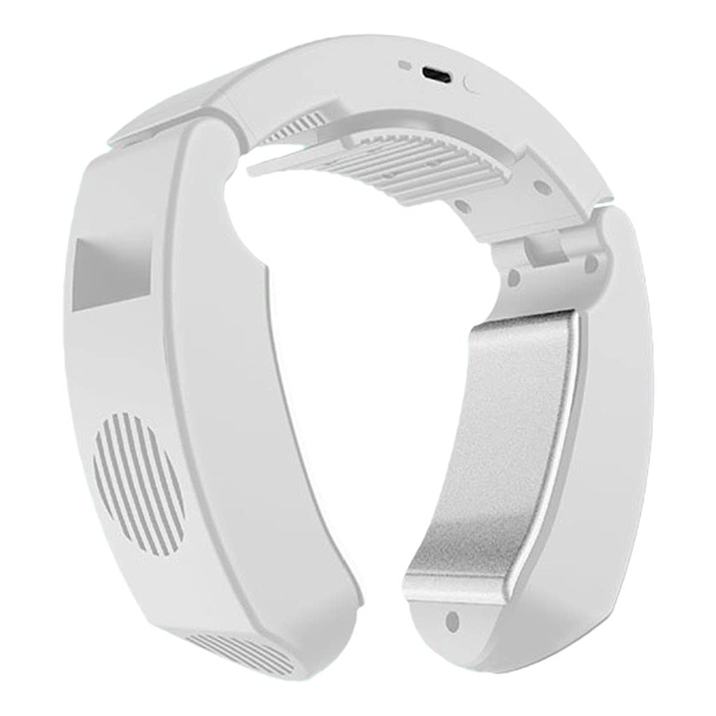 ZOOMELLA Portable Neck Fan Strong Wind Personal Hand Free Air Conditioner White-image-2