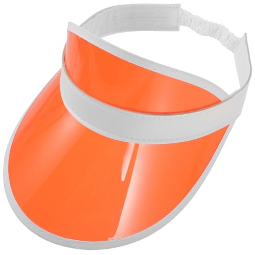 VALICLUD Parasol Gorro Sol Sombrero Sol Sun Hat Sombrero sombrilla Sombrero de protección Solar Visera Sombrero Multifuncional Sombreros para Correr para Mujer de polivinilo Orange