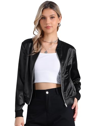 Veste bomber légère femme solution anti-vent stylée imprimé fleuri noir S