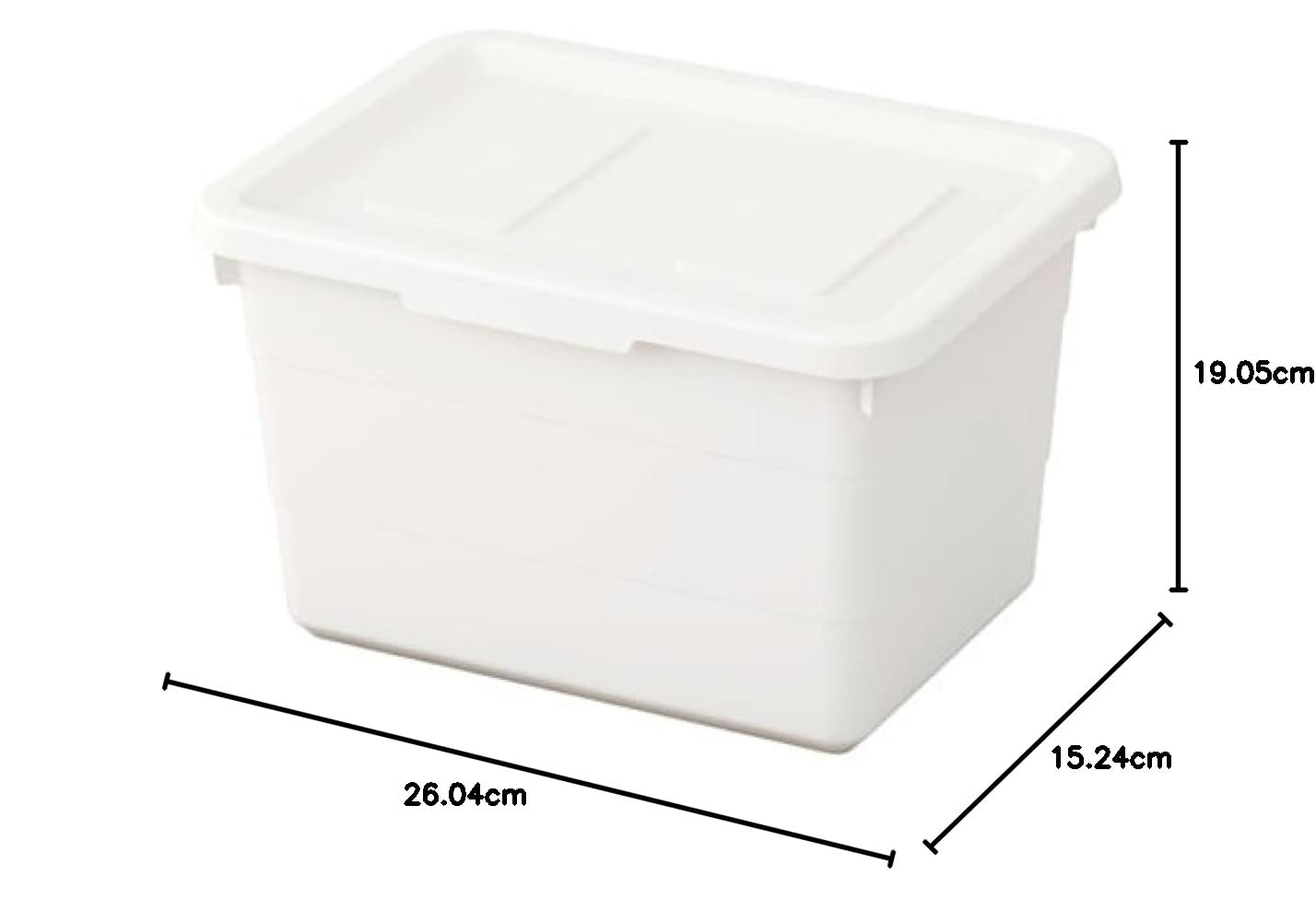 CURVER Infinity Scatola Portaoggetti 45 Litri Con Coperchio – Bianco 54,5x37x25 Cm – Design Scandinavo, Impilabile, Con Maniglie