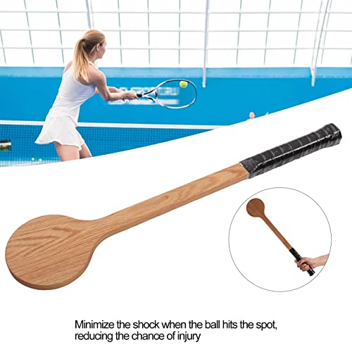 SPYMINNPOO Tennis Pointer, Tennis Training Aid Spoon Wood Pointer, Racket Swing Practice Trainer with Storage Bag - Image 4