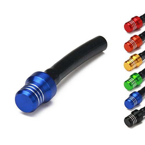 Image of Motorcycle Gas Cap Vent Hose 6PCS Fuel Tank Tube Breather CNC for YZ65 YZ85 YZ125 YZ250 YZ450 WR250 WR450 PW50 TTR110 TTR125 YFZ50 YFZ450 Dirt Pit Bike ATV Quad Blue