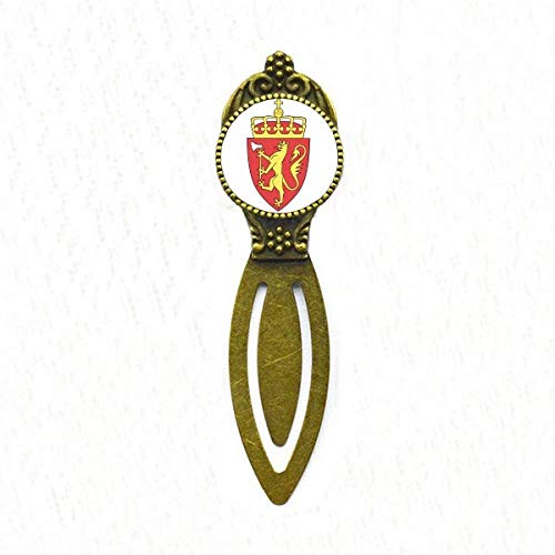 Marque-page Norvège et emblème européen, cadeau pour lecteur
