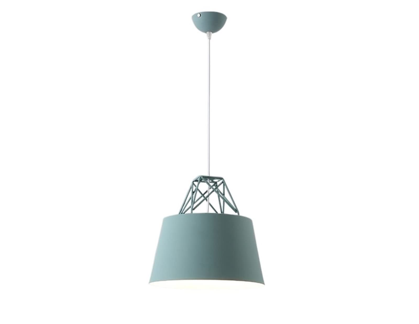 Lustre créatif E27 suspension plafond réglable fer vert