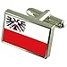 Produktbild Select Gifts Stadt Lübeck Deutschland Fahne Manschettenknöpfe graviert Box