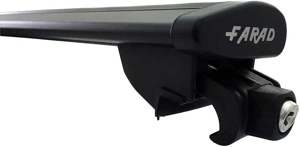Farad - Barre portatutto Aerodynamic Black in alluminio con kit compatibile con SKODA KODIAQ 5 porte anno dal 2024 in poi con corrimano basso (railing integrati)