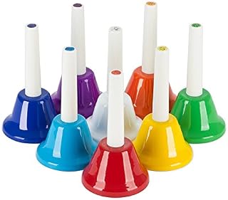 【The Best Deal】OriGlam 8 Note Diatonic Metal Hand Bells Set Musical Instrument