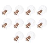 DECORNIJIA Set 10 Bottiglie di Vetro Trasparenti con Tappo di Sughero Bottiglie Fai da Te per Decorazioni Artistiche e Oggetti di Scena per Arredamento Casa e Creazioni Personalizzate