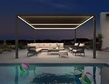 PURPLE LEAF 94AS Louvered Pergola Accessory Integrated LED Strip Lights Only for 12' X 14' 94AS, Not Pergola