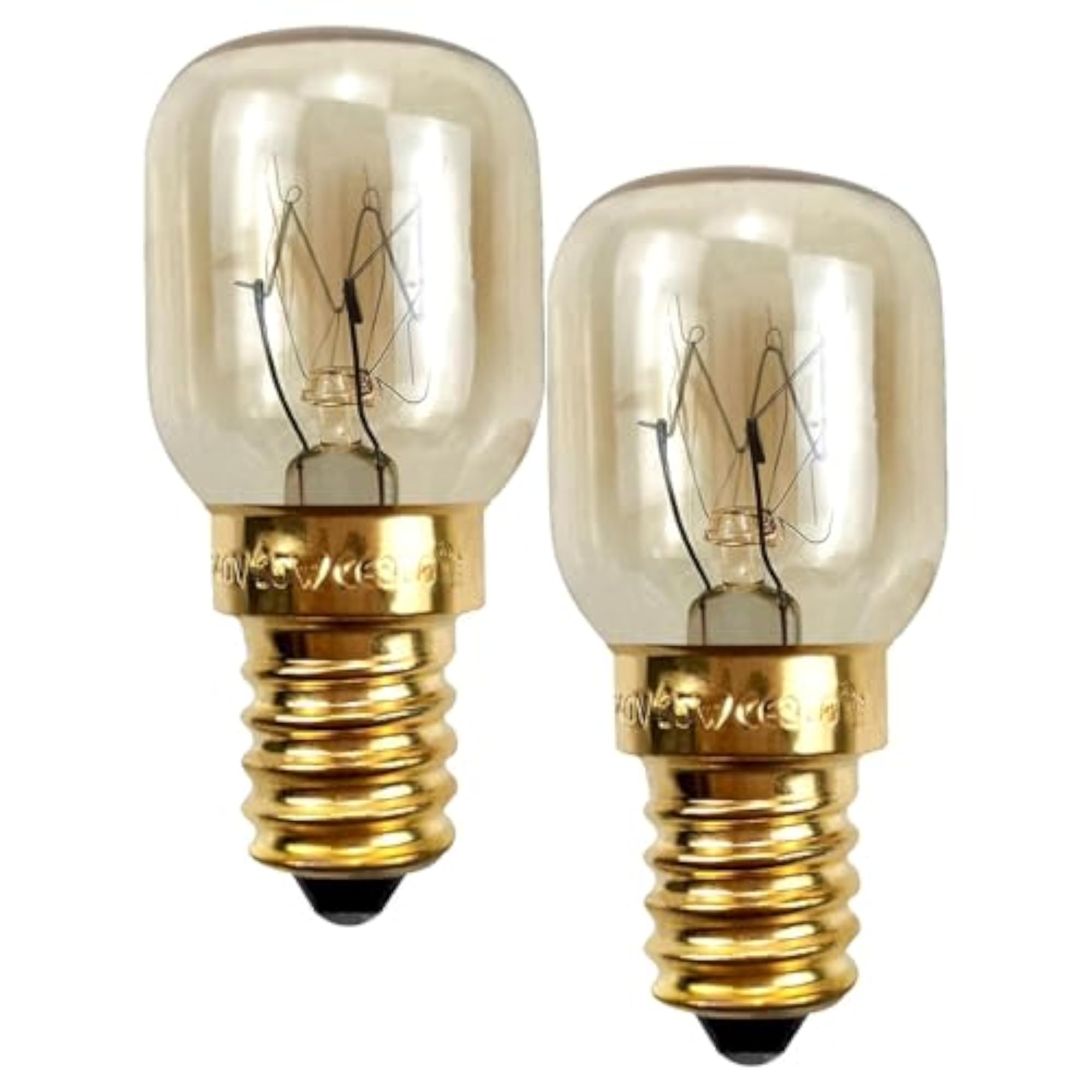 2pc Warm White Salt Crystal Lamp Bulb Set