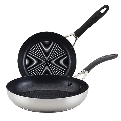 Best Circulon Nonstick Frying Pan 10 Circulon SteelShield Stainless Steel Frying Pan Set with SteelShield Hybrid Stainless and Nonstick Technology