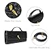 Joryin Woven Purse for Women Evening Clutch Woven Leather Handbags Crossbody Bag Purse Formal Evening Bag, Black