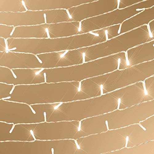 HHMTAKA Fairy Lights with 40 Warm White LEDs on 6m of Clear Cable (Warm White)