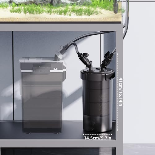 Image of AQUASMITH Non-Powered Prefilter Canister Filters for Aquarium,Self-Cleaning Aquarium Filter,Forms Synergistic Filtration System with Main Canister Filter,Extends Main Filter Maintenance