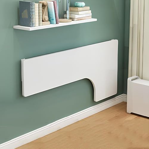Bureau pliable moderne fixation murale convertible compact noir 80 cm de large - 4