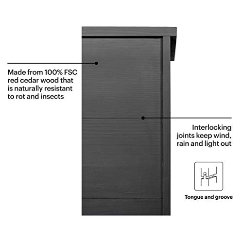 Whitehorse Certified Cedar Bat House - A 3-Chambers, Meets Mtbc And Bci Standards - Enjoy A Healthier Yard While Supporting Bats (Black) #TOP3