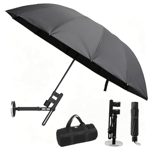 Foldable HVAC Umbrella with Magnetic Base