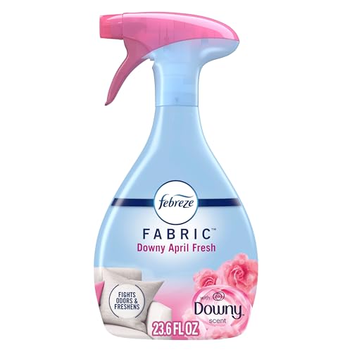 Febreze Fabric Spray Air Freshener, Odor-Fighting Fabric Refresher, Sneaker Balls Alternative, Couch Cleaner, Linen Spray, Multi-Use, Downy April Fresh Scent, 23.6 fl oz