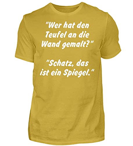 T-Shirt Jaune Small Anti-Déformation en Coton Haut de Gamme