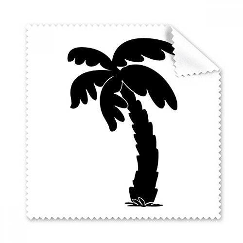 Nettoyage silhouette noir essuie-verres cocotier au bureau comme en vacances