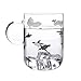 Grande tasse à thé glacé, tasse en verre à café au lait, en verre borosilicaté résistant à la chaleur et au froid, tasse pour boissons chaudes et froides, tasse à bière/jus/lait/eau, 17,6 oz/500 ml