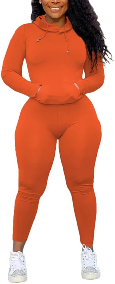 Mrskoala Two Piece Outfits For Women Workout Sets Long Sleeve Sweatsuit Tracksuits