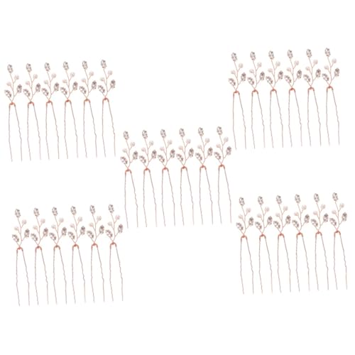Épingles à cheveux strass mariage DOITOOL accessoires coiffure mariée dorés pour femmes