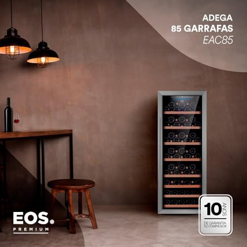 Adega Climatizada de Embutir 85 Garrafas Eos Premium com Compressor Eac85 220v