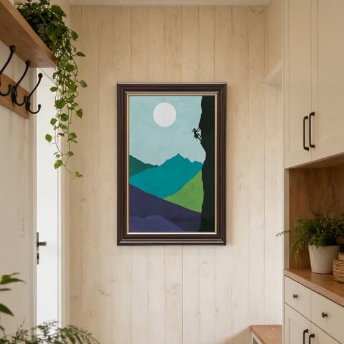 Décoration murale escalade géométrique pour habiller un grand mur