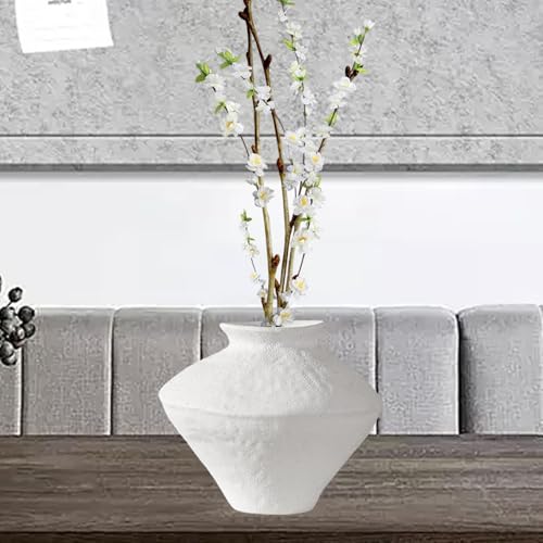Jarrón decorativo para sala de estar soporte de cerámica de mesa nórdica boho 4