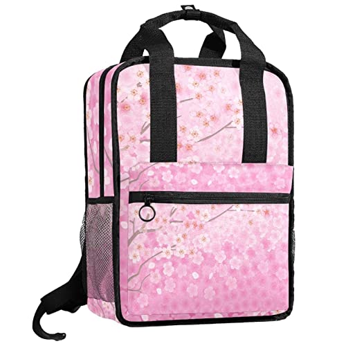 Sac à dos garçons et filles motif floral japonais taille unique