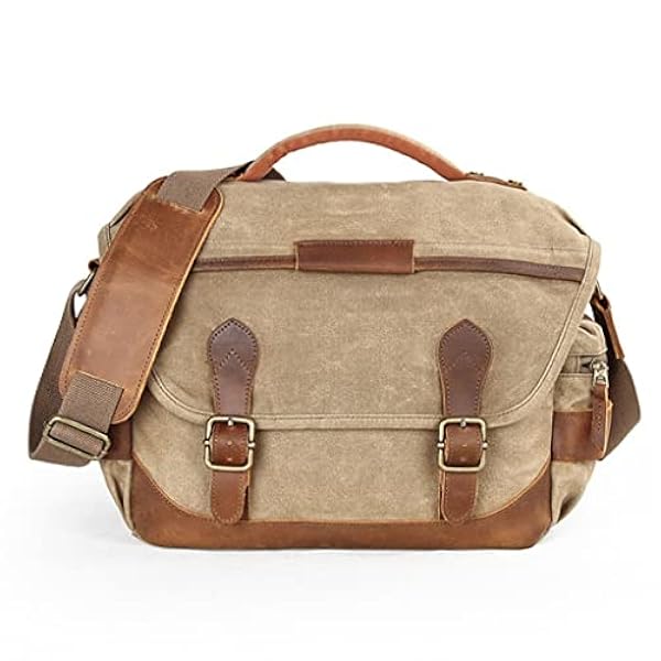 JHDFH Waterdichte Camera Canvas Fotografie Schouder Casual Messenger Bag Herentas SLR Cameratas (Color : A, Size : One size)