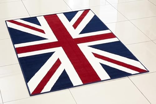 Abaseen Union Jack Rugs for Livingroom | Floor Decoration Carpet for Bedroom | Washable Non-Slip Entryway Area Rug for Kitchen (120x170 cm)