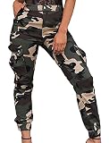 LKOUS Camo Cargo Pants for Women