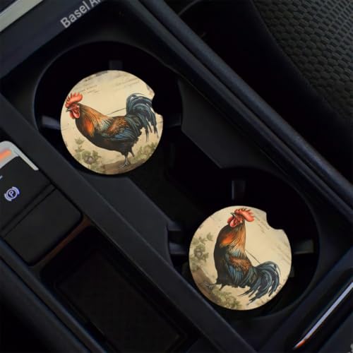 2 Paquete Posavasos para Auto de Cerámica y Corcho miniatura 6