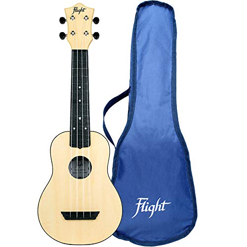 Flight, 4-String Travel Series Soprano Ukulele, Natural (TUS-35 NAT)