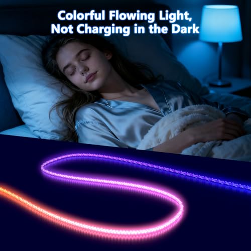 Cable de carga multi 3 en 1 RGB con luz LED para iPad y Android 5