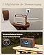 PRUNUS J-120 AM/FM/SW Retro Radio Klein, Kofferradio mit 1800mAh Akku, oder AC-Strom, Küchenradio Nostalgie Radio mit Bluetooth, Unterstützt USB/TF/AUX, Einfaches Radios für Senioren.[Hellgold]
