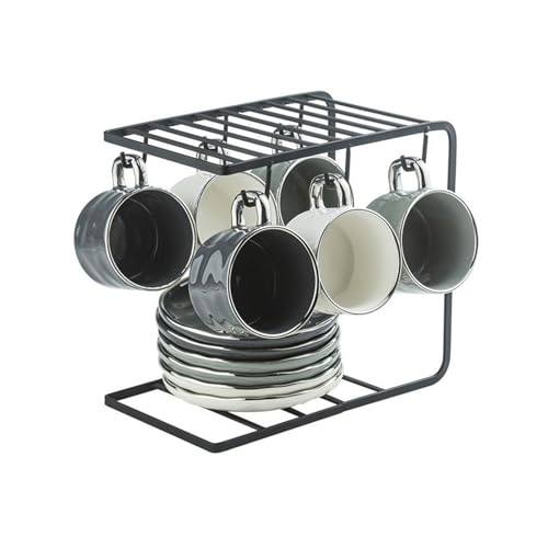Tasses pratiques avec soucoupes pour thé et café en céramique lavable