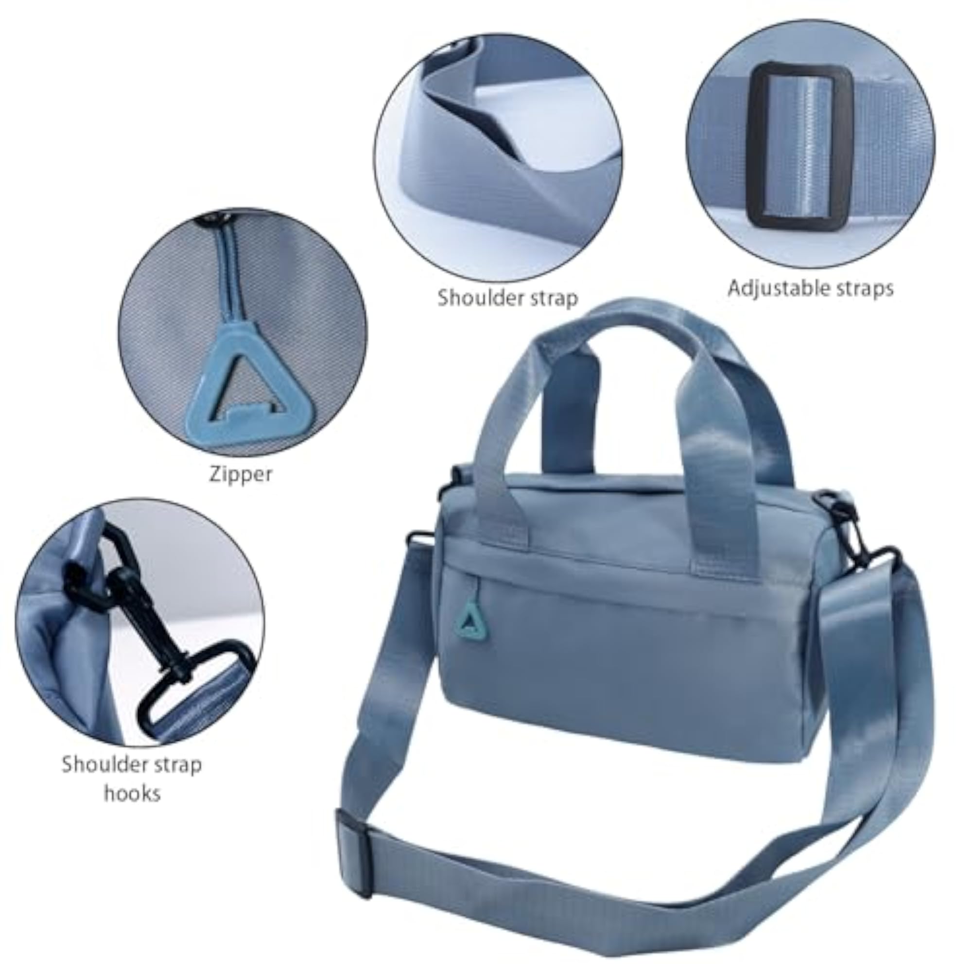Mini Gym Bag Sport Bag, Adjustable Small Duffle Bag