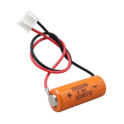 YICUAA �i1����jER10280 3.6V 450mAh PLC �o�b�e���[ FX2NC-32BL ER10/28 �݊��p �o�b�e���[(�z���C�g�v���O�t��)