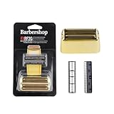 FXRF2 Professioneller Friseurrasierer, doppeltes Ersatzfolien- und Klingenset for Babyliss Akku-Folienrasierer FXFS2(New Gold)