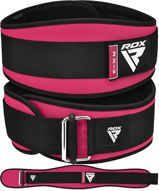 RDX Women Weight Lifting Belt 6.5¡± Curved Padded Back Lumbar Support, Fitness Strength Training, Core Exercise Workout Bodybuilding Powerlifting Deadlifts Squats, Ladies Home Gym Equipment