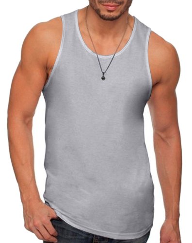 Next Level mens Next Level Premium Jersey Tank(3633)-HEATHER GRAY-XL