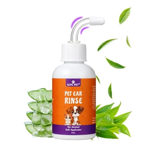 Enjuague de Oídos para Perros, Limpiador de Oídos para Mascotas para Perros y Gatos, Gotas para Oídos de Perro para Tratar Infecciones y Picazón, Solución para la Limpieza de Oídos de Perro y Gato