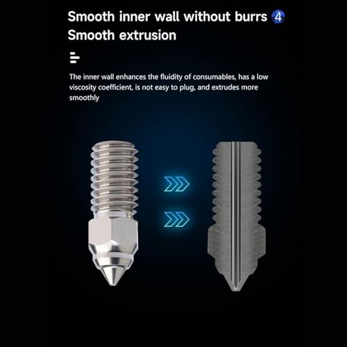 Kit de Bicos de Aço Endurecido de 3 Peças para Impressora 3D de Alto Fluxo de 1,75 Mm de Filamento L