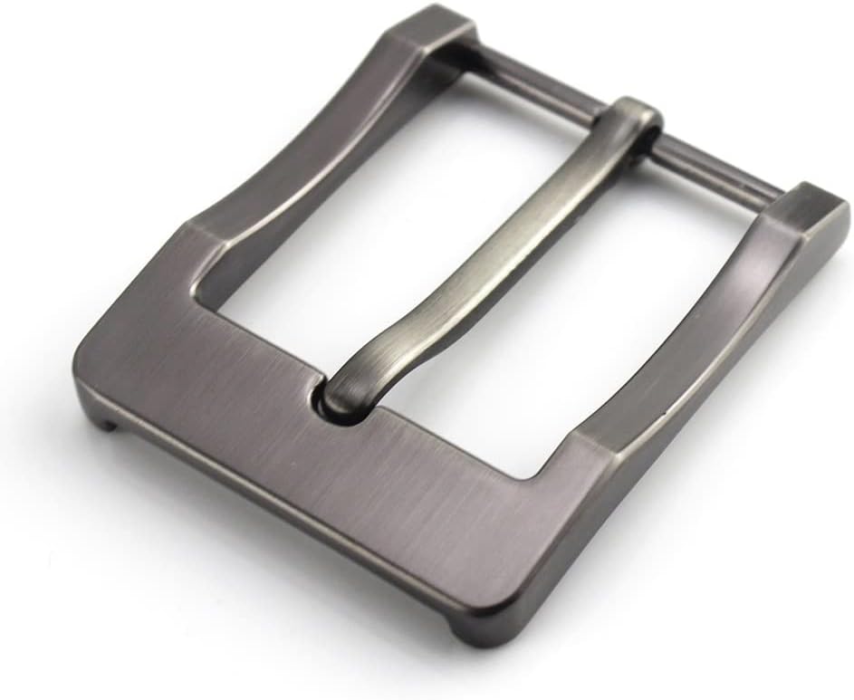 Belt Buckle Men's Single Pin Half Leather Craft Jeans Webbing Fit For