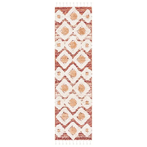 SAFAVIEH Moroccan Tassel Shag Collection Runner Rug - 2'3
