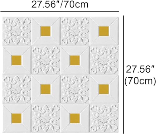 Image of Barebeauty 3D Wall Panel Wallpaper, Self Adhesive PE Foam Brick Sticker, Waterproof Peel & Stick Wall Covering for Home, Bedroom & Living Room Decor, 70 x 77 cm (Pack of 1, 5.8 Sq. Ft. Approx)