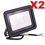 led flood light 30w ✔Ultra Bright Light, 6000k de alto brillo, luz blanca fría, 2500Lm de alto lumen, vidrio templado con alta transmitancia de luz aseguran la uniformidad de la luminancia, el reflector recubierto de aluminio se combina con los chips de la marca ofrecen un ángulo de iluminación de 120 ° y un área de iluminación más grande.